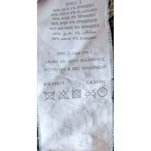 BEBE SILK BUTTON DOWN SHIRT TOP SIZE XS Animal Print Oversized Collared N16 - Picture 6 of 8